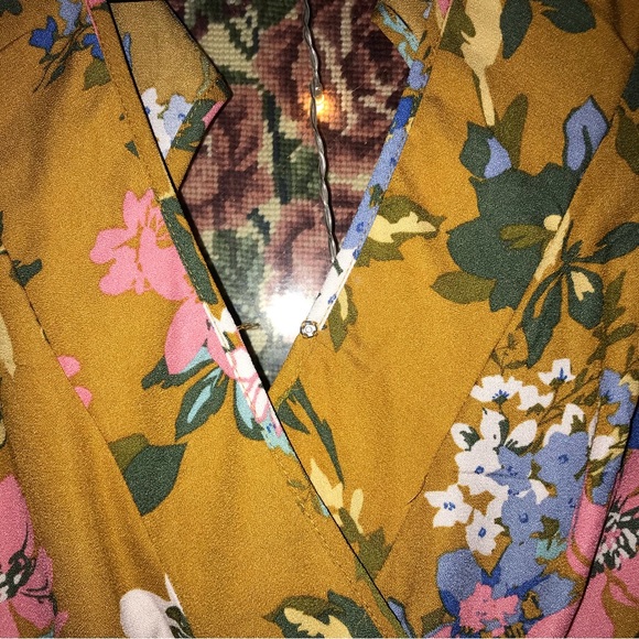 Orange floral jumpsuit brand Band of G*psies - Picture 2 of 7